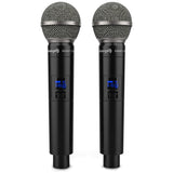 Audibax Sidney 1250 A Micrófono Doble Mano Profesional UHF Frecuencia A + Maleta