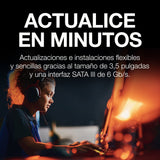 Seagate FireCuda HDD de 4 TB, Disco Duro Interno - 3,5 pulgadas, CRM, SATA a 6 GB/s, 7200 rpm, 256 MB de caché, 300 TB, 3 años Rescue Services (ST4000DXA05)