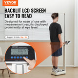 VEVOR Báscula Médica Digital Capacidad de 300 kg Báscula Corporal Médica Profesional y Multifuncional para Peso y Altura con 2 Unidades (kg/lb) IMC para Gimnasio, Hogar, Hospital