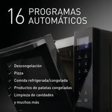 Panasonic NN-DF38PBEPG Horno Microondas y Grill, 1000W, 23L, Inverter, Modo Eco Combi, Plato no Giratorio, 16 Programas Automáticos, Bandeja Esmaltada, Rejilla Alambre, Fácil Limpieza, Negro