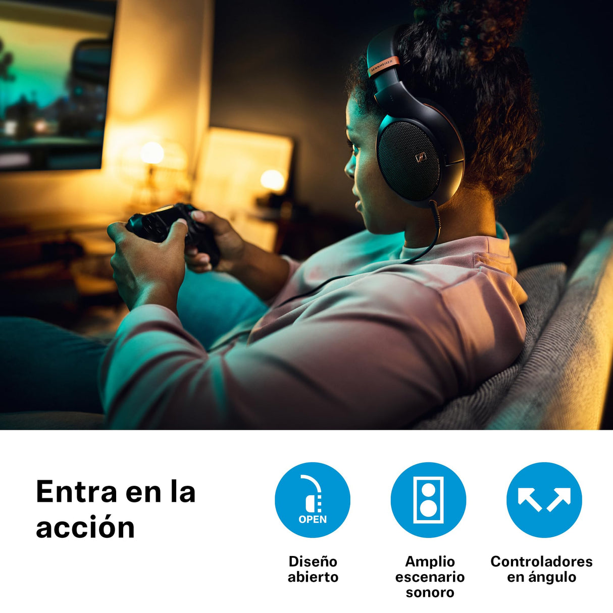 Sennheiser Auriculares con Cable HD 505 SE - Auriculares circumaurales con Sonido y Graves, Diadema más cómoda para Escuchar música - Cable de 1,8m, Funda con cordón - Edición Cobre