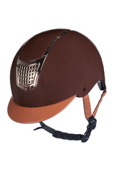 HKM Edinburgh Casco de Montar Marrón Oscuro L