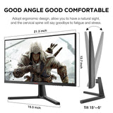 KOORUI 24" FullHD Monitor Gaming 165Hz (1ms MPRT, 1920x1080, 3000:1, 85% DCI-P3, AdaptiveSync, Flicker-Free, Low Blue Light, Eye Care, Inclinación VESA 75x75mm)