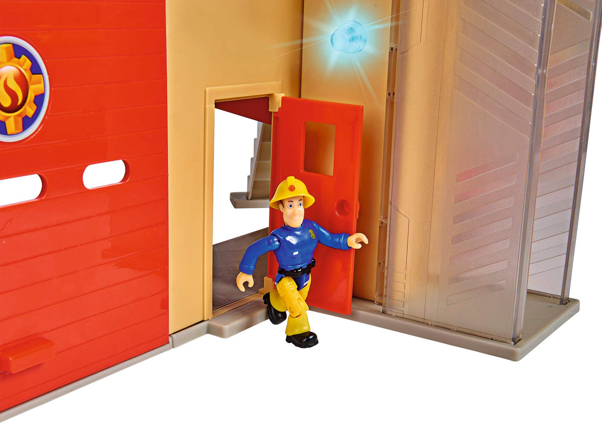 Simba Sam Mega 109251059 - Camión de Bomberos XXL con Figura de Sam, con luz, Sonido y Radio, para niños a Partir de 3 años, Exclusivo en Amazon
