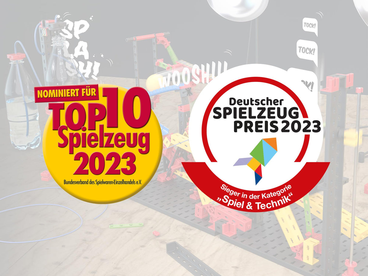 fischertechnik Crazy Reactions 569018 – kit de construcción para niños, con reacciones en cadena, a partir de 8 años