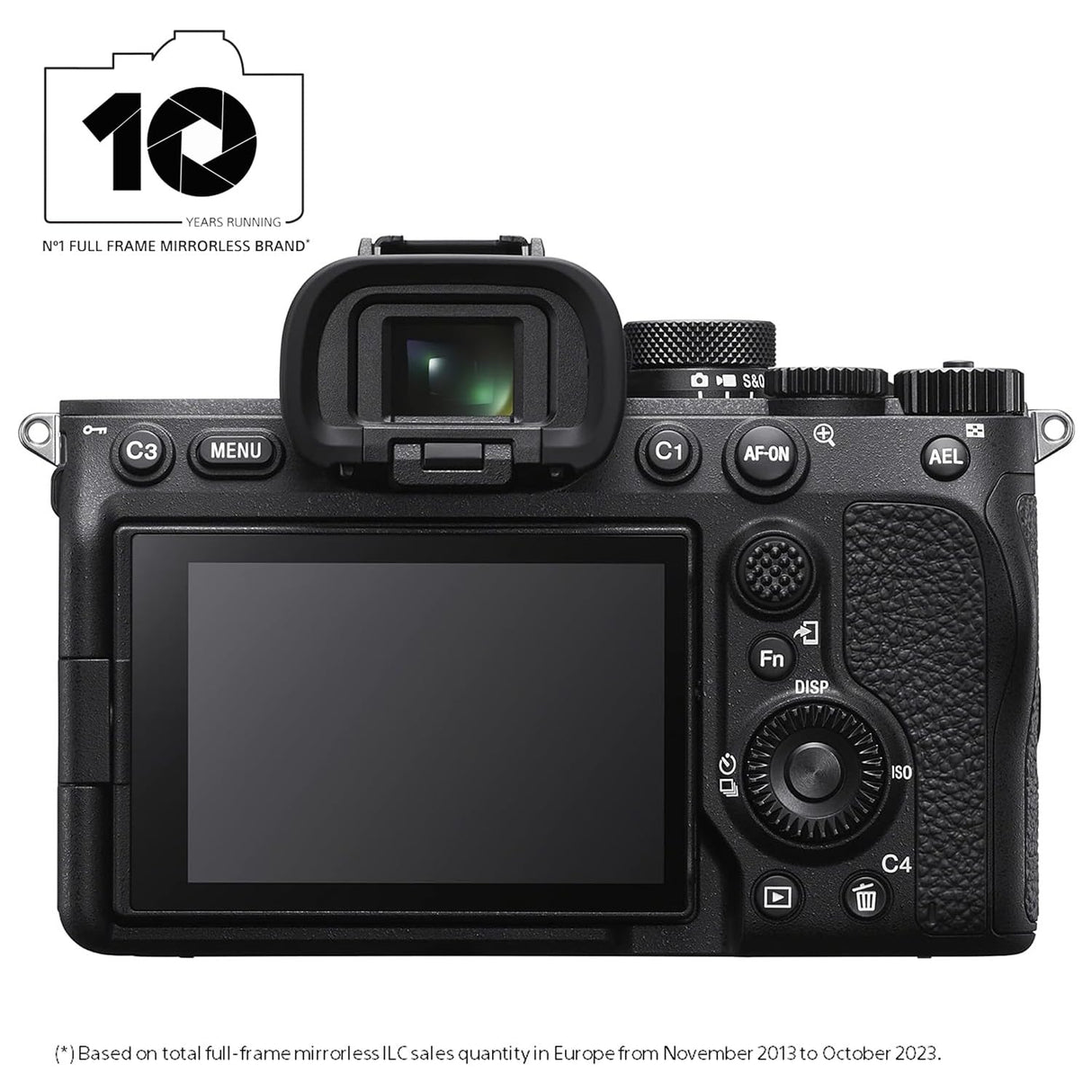 Sony Alpha 7 IV - Cámara sin espejo de fotograma completo (33 MP, enfoque automático en tiempo real, 10 fps, 4K60p, pantalla táctil multiángulo, batería Z de gran capacidad), Color Black