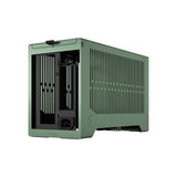 Fractal Design Terra Jade - Wood Walnut Front Panel - Small Form Factor - mITX Gaming Case – PCIe 4.0 Riser Cable – USB Type-C - Anodized Aluminum Panels