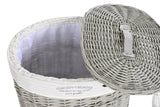 CESTA ROPA SET 5 MIMBRE POLIESTER 52X38X57 GRIS