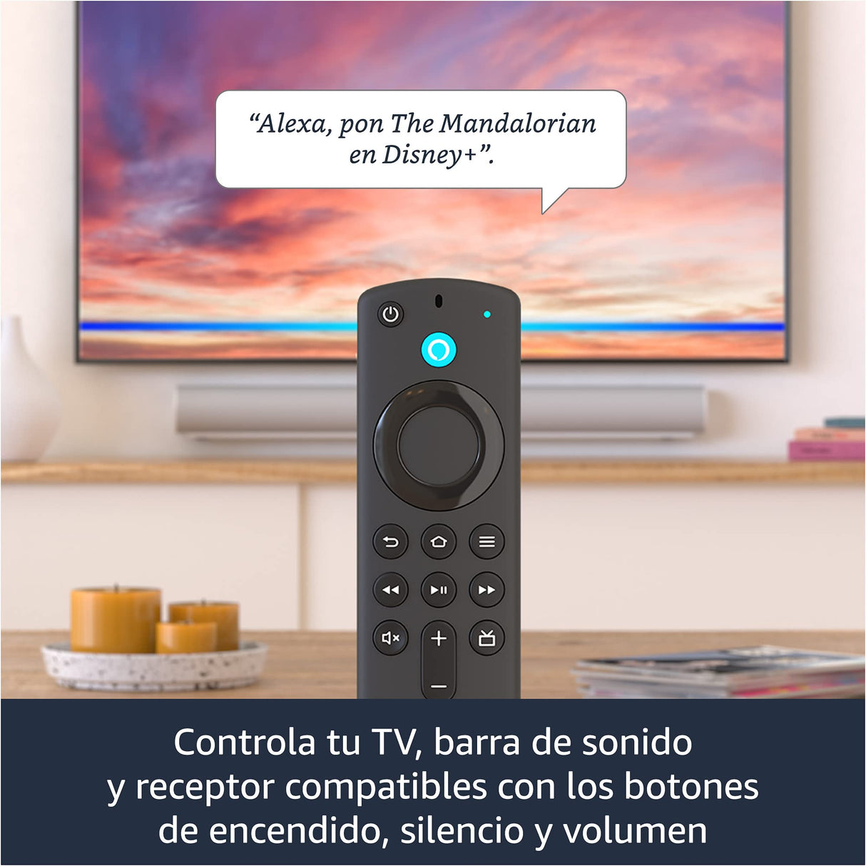 Amazon Fire TV Stick 4K con mando por voz Alexa (incluye controles para el televisor), 1.ª generación