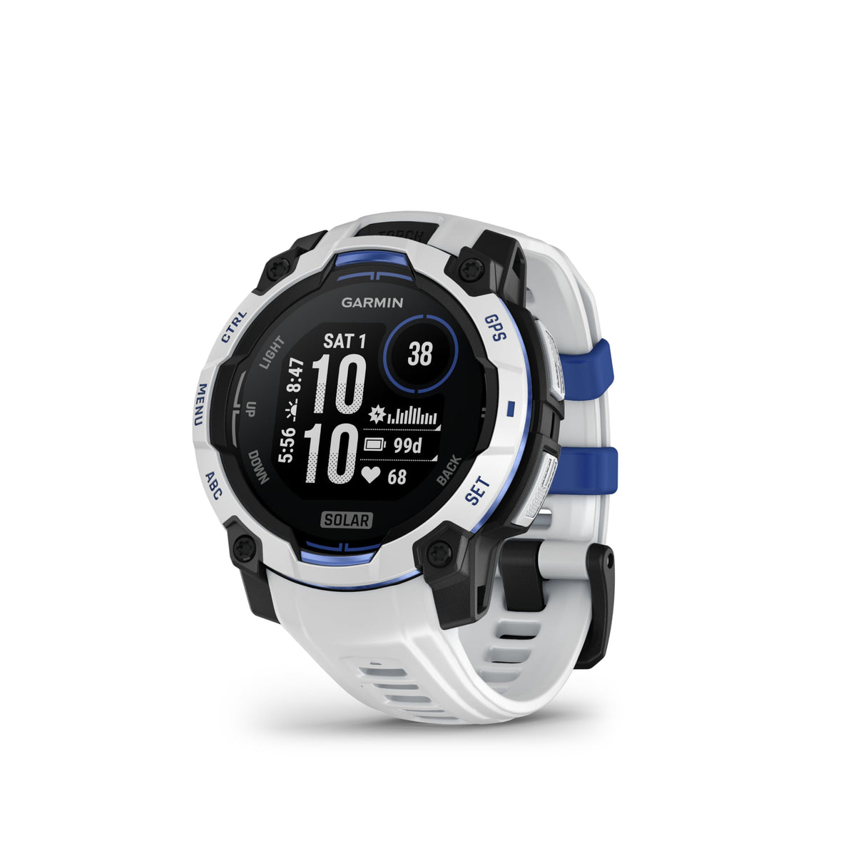 Garmin Instinct 3 GPS 45mm Smartwatch, Solar, Whitestone