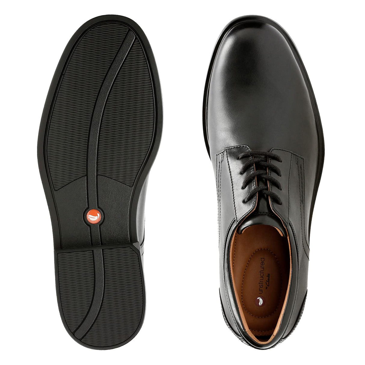 Clarks Un Aldric Lace Zapatos de cordones derby Hombre, Negro (Black Leather -), 42 EU