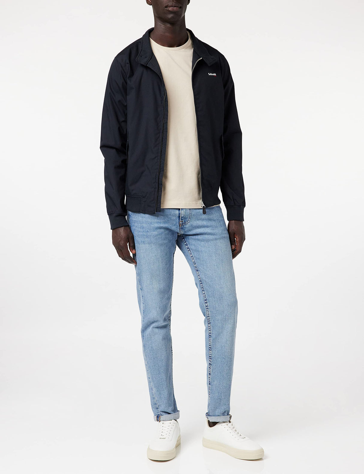 Schott NYC Hombre Cabl1220 Chaqueta Not Applicable, Azul (Navy Navy), Medium
