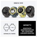 Garmin Instinct E, Reloj Inteligente con GPS, 45 mm, Resistente al Agua, Aplicaciones Deportivas integradas, Monitorización de la Salud, Notificaciones Inteligentes, Amarillo