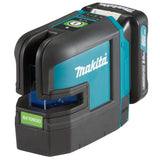 Makita SK106GDZ，12 V Max 4 puntos Cross Laser (línea verde) - Cuerpo sólo