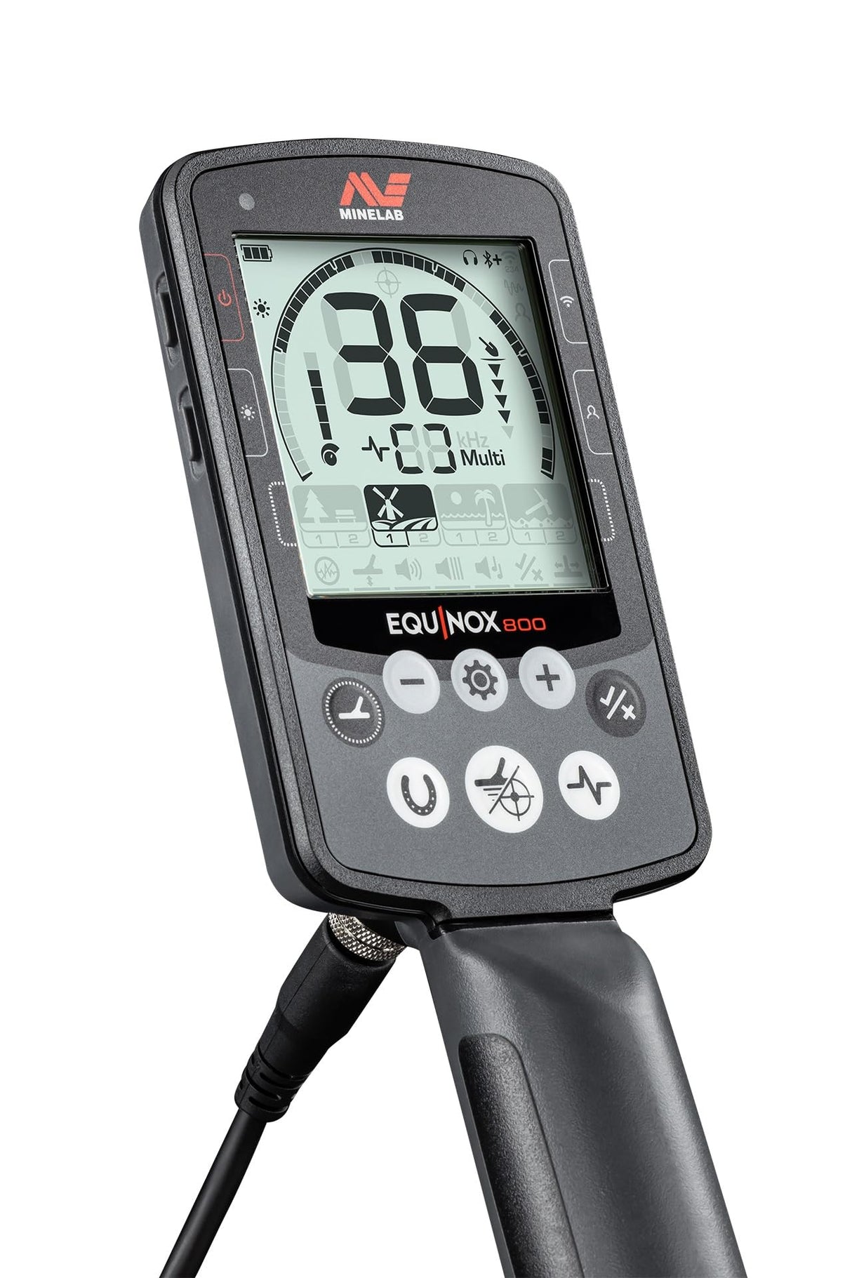 MINELAB Equinox 800 Detector de Metales multifrecuencia Impermeable para Adultos con Bobina Inteligente EQX 11" Doble D (4 Modos de detección, Auriculares inalámbricos incluidos)