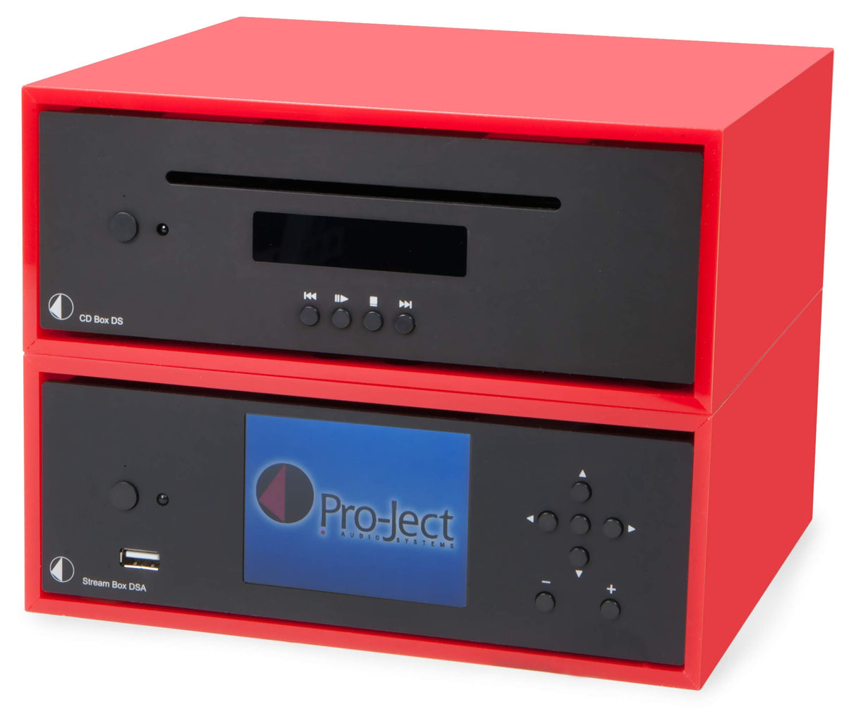 Pro-Ject CD Box DS - Reproductor de CD y SACD. Ancho 206mm.Salida de Audio 2RCA y Digital Coaxial, 24bit/192kHz Burr Brown DAC (PCM1796). Incluye Mando a Distancia. Color Silver.