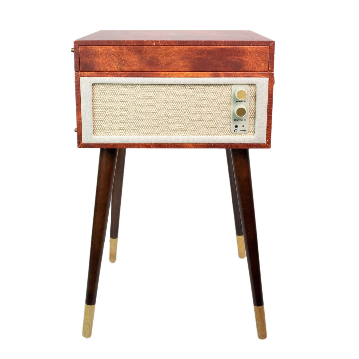 Halterrego Platino Vinilo Cottage Bluetooth out 4 Pies Desmontables Patrón Cuero Vintage
