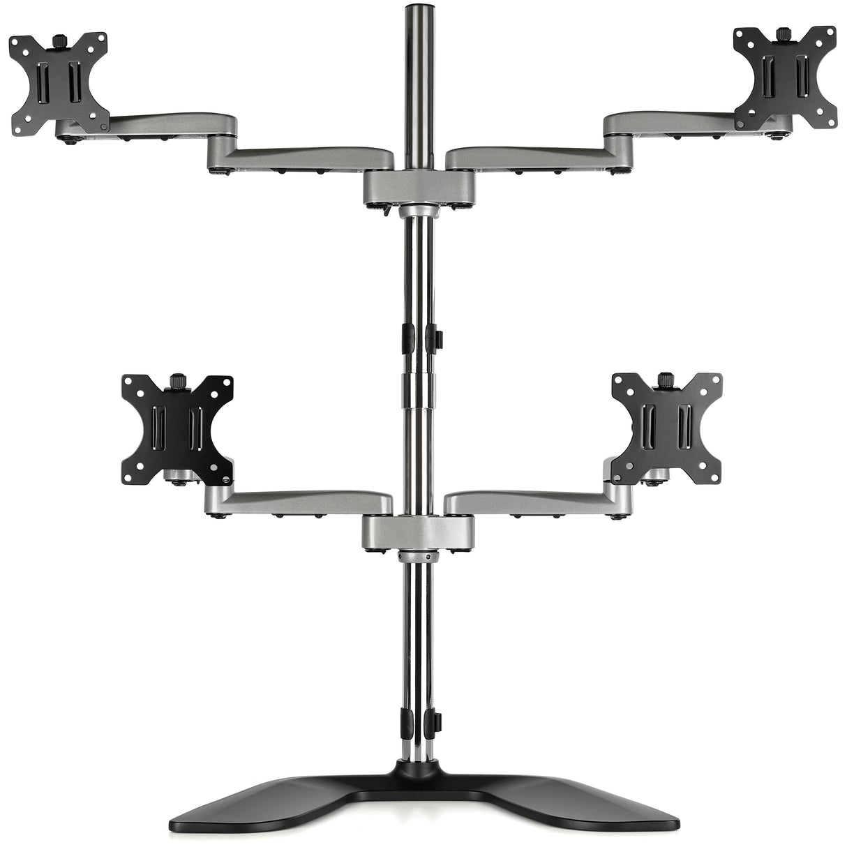 StarTech.com Soporte de Escritorio para 4 Monitores de hasta 32" VESA - Articulado - Acero y Aluminio - Base Multipantalla - (ARMQUADSS)