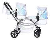 Roma Cochecito Doble para muñecas gemelas Amy Childs Polly Sparkle 2 en 1 y capazo - Sirena (3-16 años)