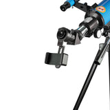 Bresser Junior 70/400 - Telescopio para niños a Partir de 8 años, astronomía Principiantes, telescopio con Mochila, Accesorios y Soporte para Smartphone, Cielo Nocturno Azul