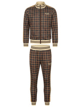 Lonsdale Hedley Chándal, Marrón/Crudo/Naranja, XXXL para Hombre