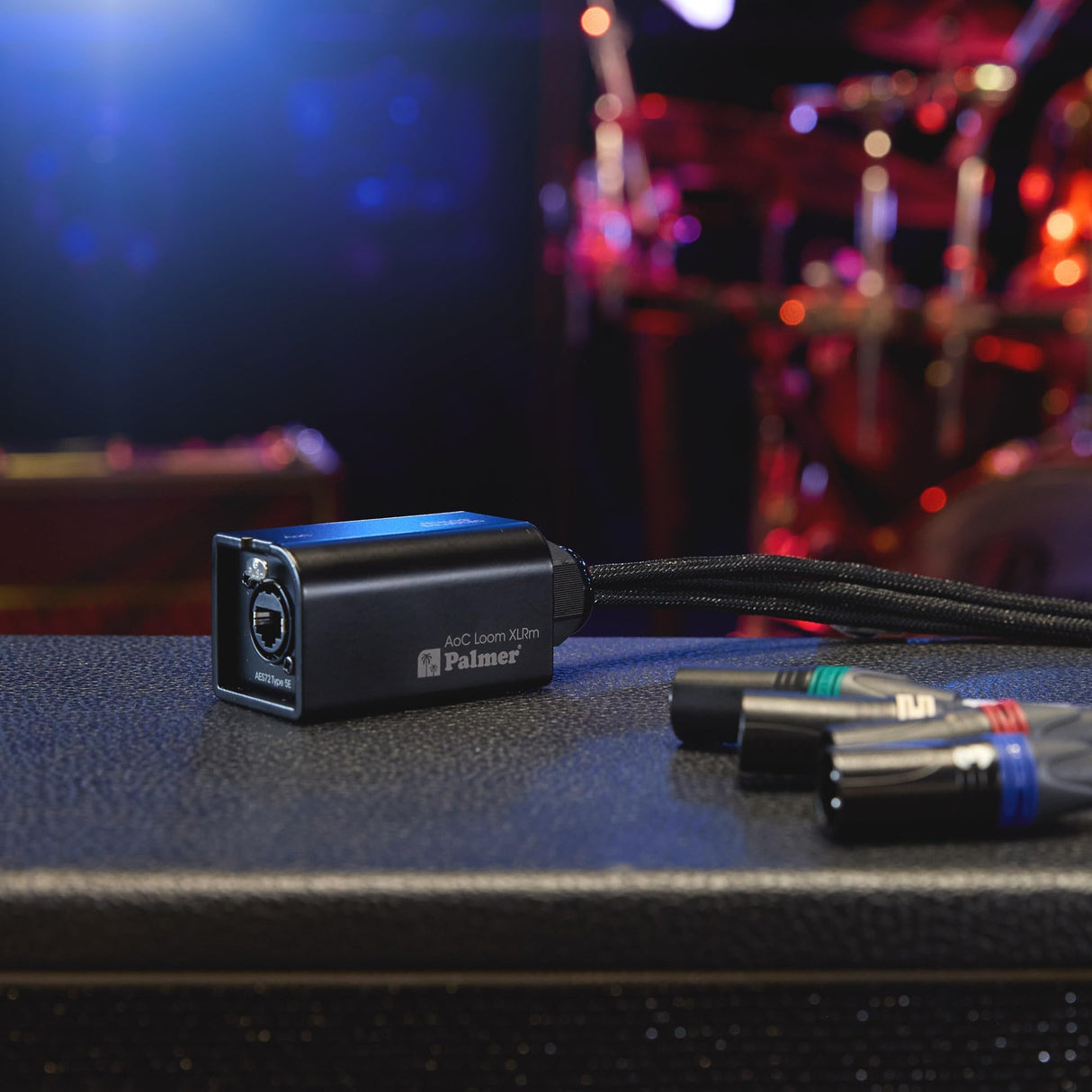 Palmer AoC Loom XLRm Cable adaptador multinúcleo de audio sobre Cat de etherCON a 4 x XLR macho
