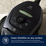Electrolux PD82-GREEN Aspiradora con bolsa, potencia máx. 600 W, sistema de aspiración AeroPro, 2 cepillos, accesorio 3 en 1, color negro