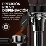 AMZCHEF Molinillo de Café Eléctrico con Soporte Desmontable y Contenedor | Panel Táctil LCD | 24 Regulable de Molido Molinillo de Café con Muelas para Espresso/Drip/Pour Over/Cold Brew/French Press