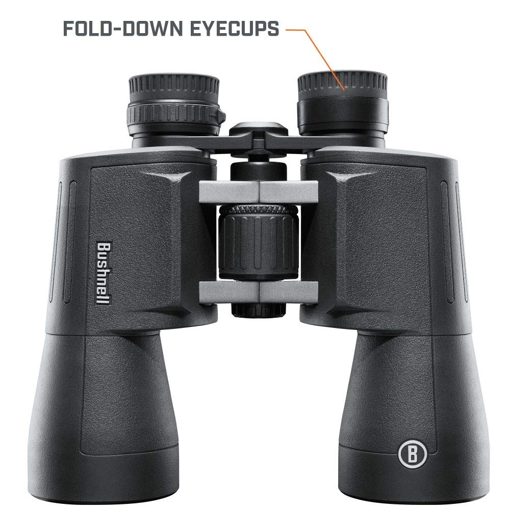 Bushnell - Powerview 2 - Prismáticos - 20x50 - Prisma Porro - Chasis metálico de Aluminio - Multicoated - Armadura de Goma - Observación de Aves - Viajar - Sports - En el Exterior - PWV2050