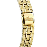 Lotus Reloj Mujer 18982/1 Square Series Caja de Acero Inoxidable 316l Dorado Correa de Acero Inoxidable 316l Dorado