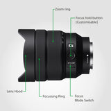 Sony SEL1224G - Objetivo Montura E (Lente G, Distancia Focal 12-24 mm, Gran Angular de F4, diseño Compacto) Negro