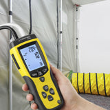 TROTEC Anemómetro de tubo de Pitot TA400 incl. certificado de calibración, Anemómetro profesional para medir la velocidad, flujo, presión y temperatura del aire