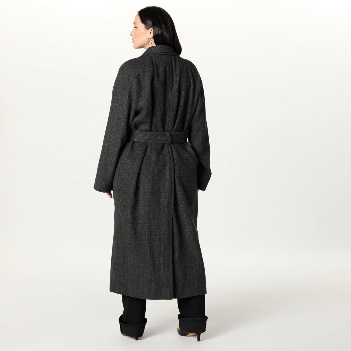 The Drop Jessy Elongated Overcoat Abrigos, Espiga Gris, XXL