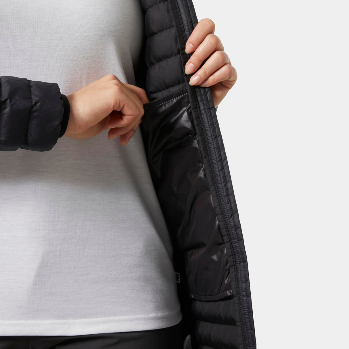 Helly Hansen W Sirdal Long Insulator, Chaqueta Mujer, Negro (Black), M