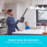 Black+Decker Aspirador de Polvo sin Cable de 18 V con batería de 36 WH y estación de Carga, BHHV520BT-QW