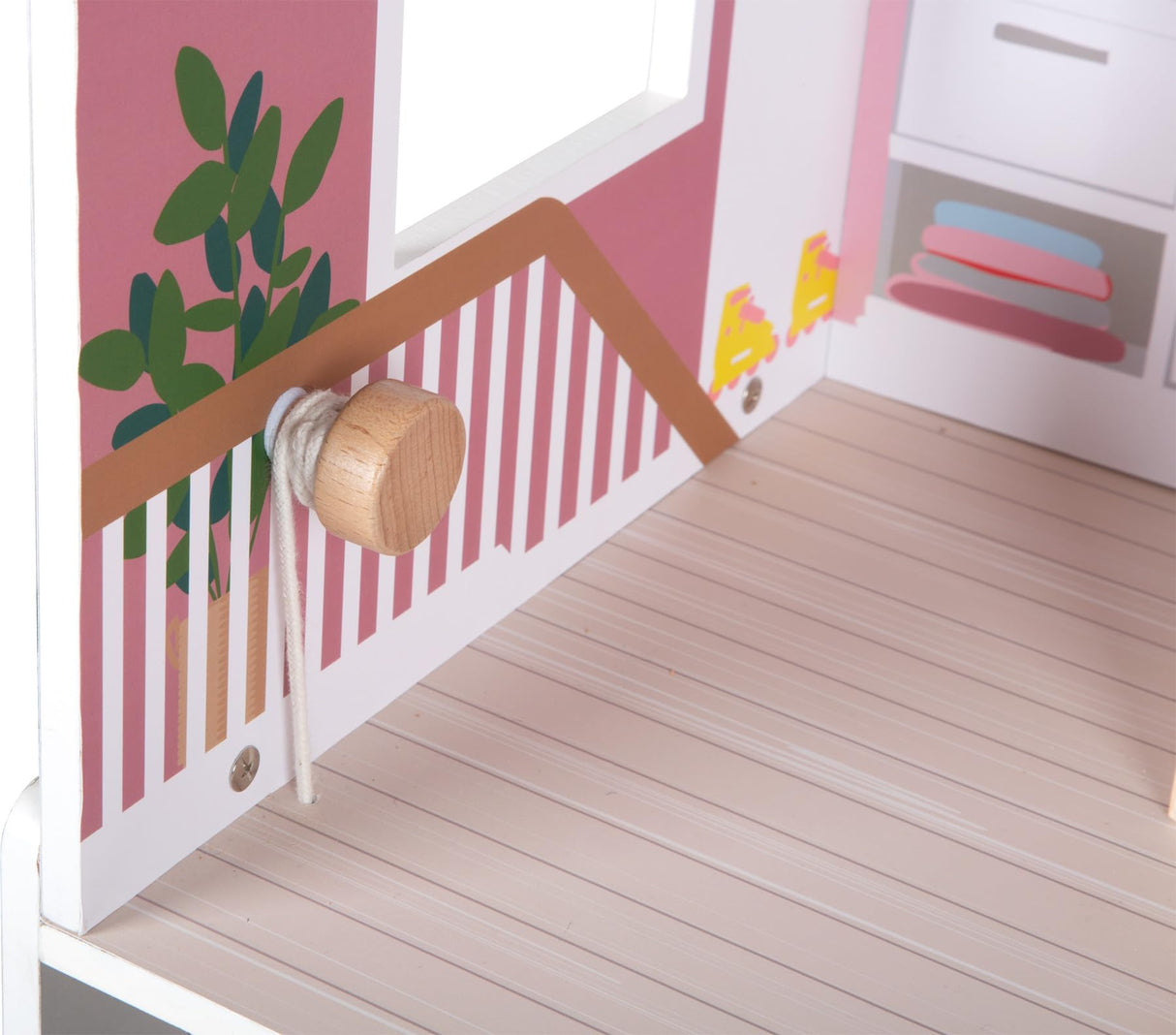 Small Foot Casa de muñecas Villa de Ensueño XL, 3 Pisos, muñecas de hasta 30 cm, Escala 1:6, Aspecto de Madera, 12730