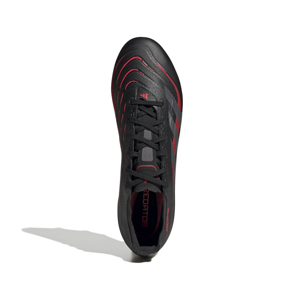 adidas Predator League Soft Ground Football Boots, Botas de fútbol Unisex Adulto, Core Black/Grey Four/Lucid Red, 47 1/3 EU