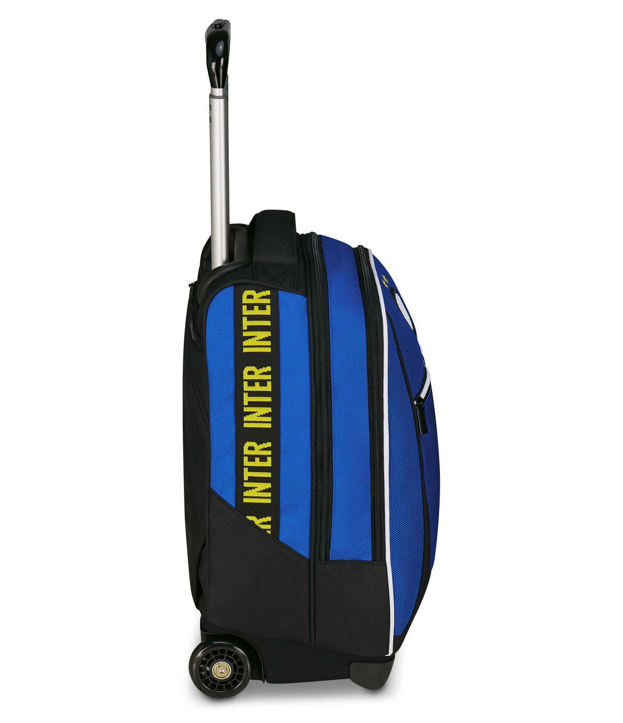 Seven Inter Big Trolley Fútbol Escuela Fija, Azul, 2 en 1, Doble Uso, Trolley y Mochila, Escuela Primaria, Niño, turquesa, Talla única, Casual