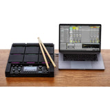 Alesis Strike Multipad - Pad de Percusión, 9 Disparadores con Retroiluminación RGB, Sampler, Looper, Tarjeta de Sonido con 2 Entradas/2 Salidas, Carga de Samples USB y Pantalla de 4,3 Pulgadas