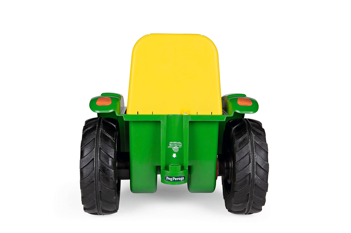 Peg Perego John Deere Mini Tractor - Tractor Eléctrico Montable 6V para Niños Desde 1 Año con Batería Recargable, Luces LED, Claxon, Sonidos y Melodías