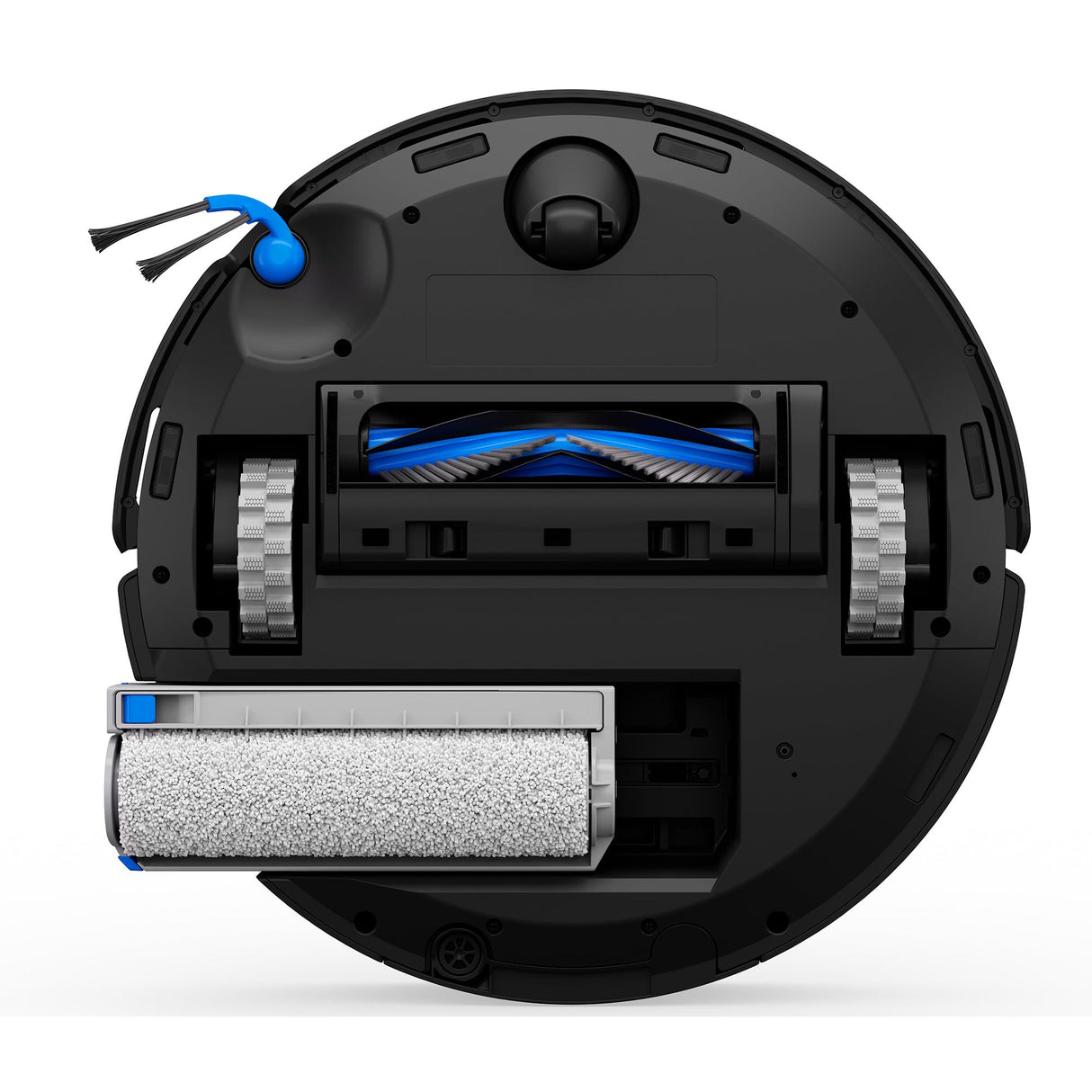 ECOVACS DEEBOT T80 Omni Robot Aspirador Fregasuelos, 18000 Pa, Auto Secado y Lavado Instantáneo con Agua a 40-75 °C, Mopa OZMO Roller, ZeroTangle 3.0 Antienredos, Negro