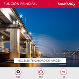 Samyang F1110903101 - Objetivo fotográfico DSLR para Nikon (Distancia Focal Fija 24mm, Apertura f/3.5-22 T/S ED AS UMC, diámetro Filtro: 82mm), Negro