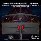 Twisted Minds Monitor para Gaming, Pantalla de 49 Pulgadas Fast IPS - Resolución 5120 x 2880 FHD, frecuencia actualización 75 Hz, relación Aspecto 16:9, Tiempo Respuesta 1 ms - Negro (TM492K75IPS)