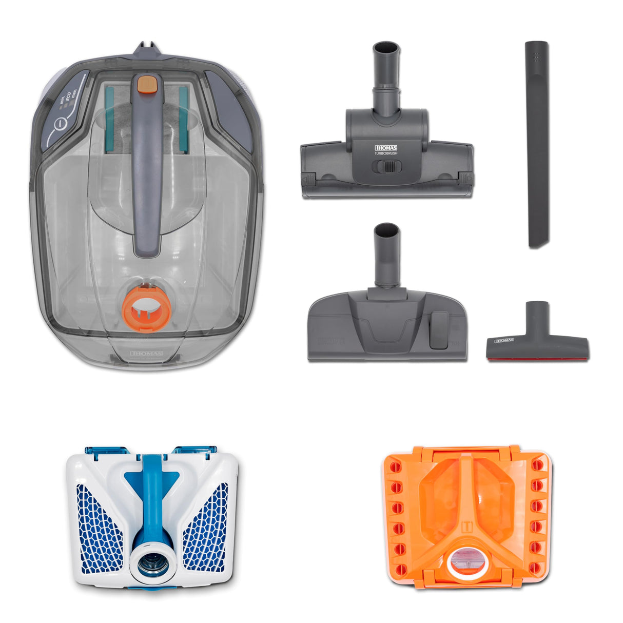 THOMAS Cycloon Hybrid Family & Pets - Aspiradora ciclónica, filtración de Agua, Ideal para dueños de Mascotas, 1700 W máx