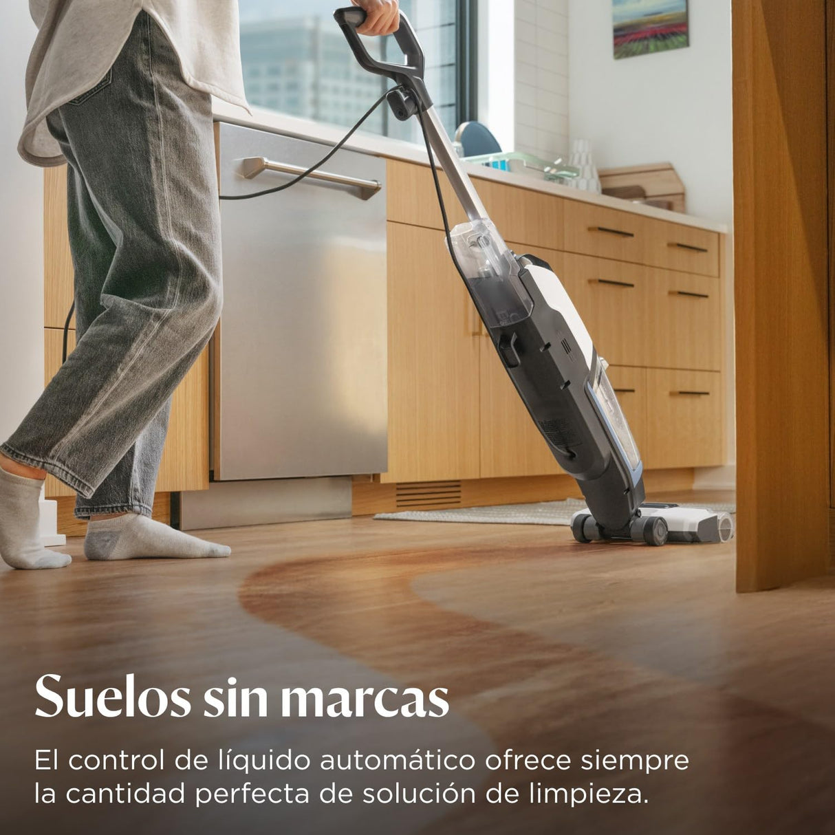 Bissell CrossWave Edge, Aspiradora de Agua, Escoba Aspiradora Multi-Superficie con Auto-Limpieza, Aspirador Fregona con Cable ZeroGap, para Suelos Duros y Alfombras, Cable 7.5m, 4088N