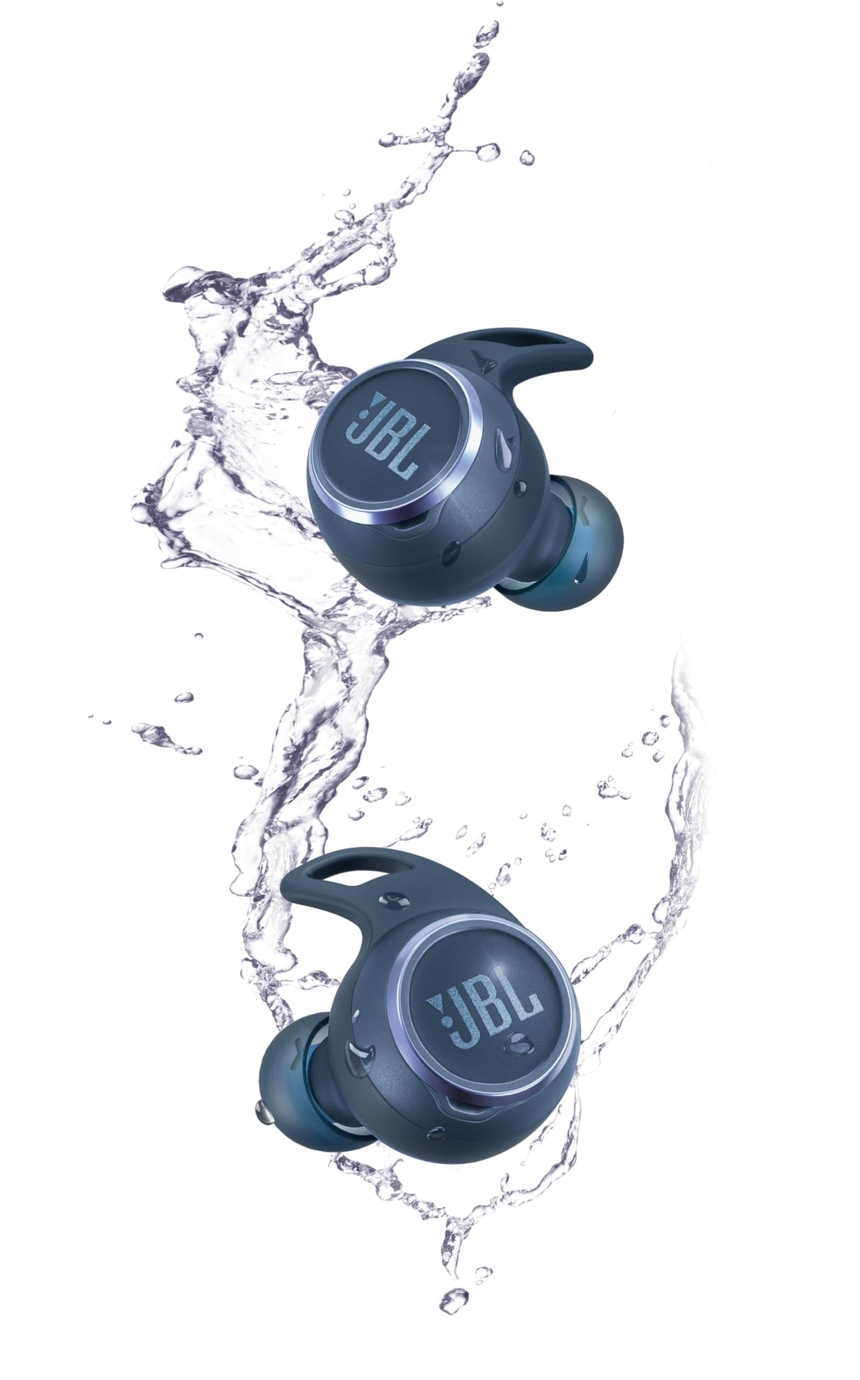 JBL Reflect Aero Auriculares con tecnología True Adaptive Noise Cancelling, resistentes al agua, batería de 8 horas, en azul