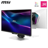MSI MPG 274URDFW E16M Monitor gaming 4K UHD de 27 pulgadas, 3840x2160 IPS rápido, 0,5 ms, DisplayHDR 1000, Mini-LED, Modo dual, HDMI 2.1, DP 1.4a, USB C 98WPD, Ajustable en inclinación, altura, Blanco