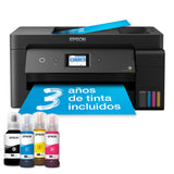 Impresora multifunción EcoTank ET-15000 A3+ con depósito de tinta, conexión Wi-Fi y tinta incluida para hasta 3 años.