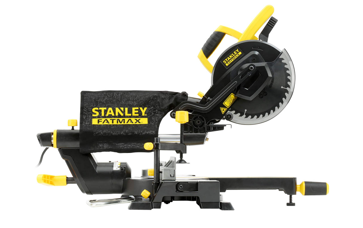 STANLEY FATMAX FME721-QS - Ingletadora telescópica 1.500W, Ø disco 216mm, bisel 45°