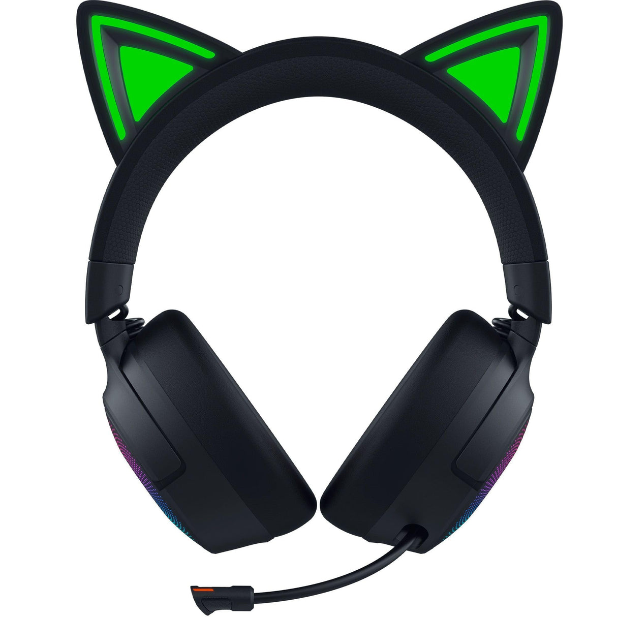 Razer Kraken Kitty V3 Pro - Auriculares inalámbricos RGB Kitty para Juegos - Orejas de Gato reactivas para Streaming - Diafragma 40mm - Hyperspeed Wireless y Bluetooth - THX Spatial Audio | Negro